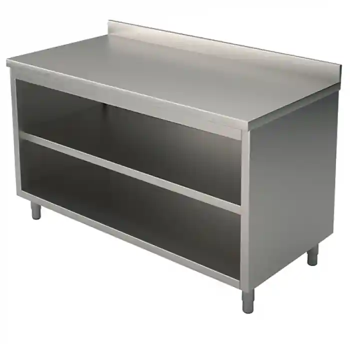 Nur Heute Neutraler Arbeitsschrank offen mit Aufkantung 1000x700 mm