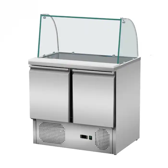 Jetzt Bestellen Skyrainbow Saladette 90×70 – 2 Türen, Glas gebogen
