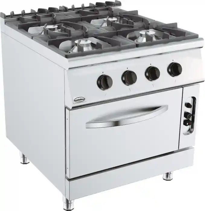 Base 900 Gasherd 4 Br. Mit Gasbackofen Neu