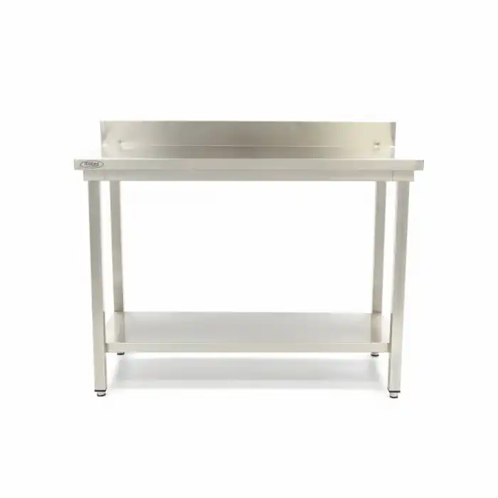 Edelstahltisch - 180 x 70cm - Höhenverstellbar - mit Spritzschutz Begrenztes Angebot