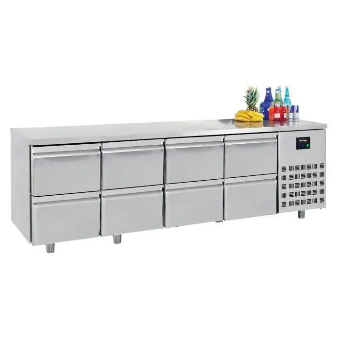 Schneller Versand 700 Kühltisch mit 8 Schubladen