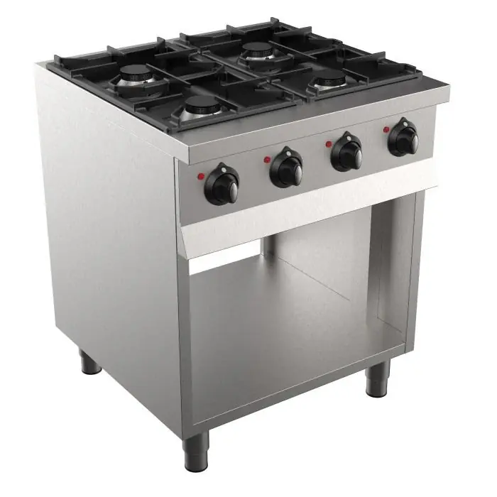 Base 700 Gasherd mit 4 Brennern Saisonangebot