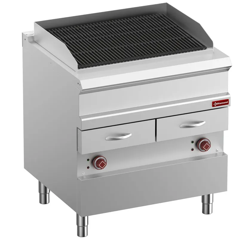Elektrischer Dampfgrill, "doppelseitiger" Gusseisenrost, Modul 1/1 - E7/GVQA8-N Direktkauf
