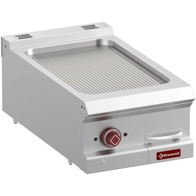 Elektro-Grillplatte mit Rillen, Modul 1/2 -Top- - E7/PR4T-N Bestpreis