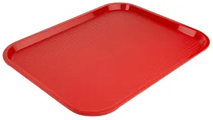 Super-Preis Fast Food Tablett 45 cm rot Polypropylen rot 45x35 cm