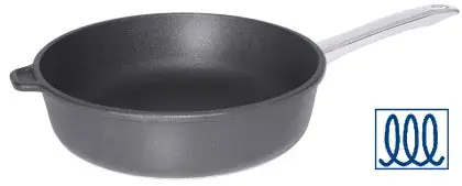 Aluminiumguss Bratpfanne Ø 24-28 cm tiefe Form Induktionsgeeignet Preiswert