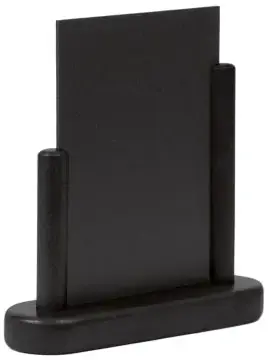 Aktuell Tischtafel 10x15 cm schwarz