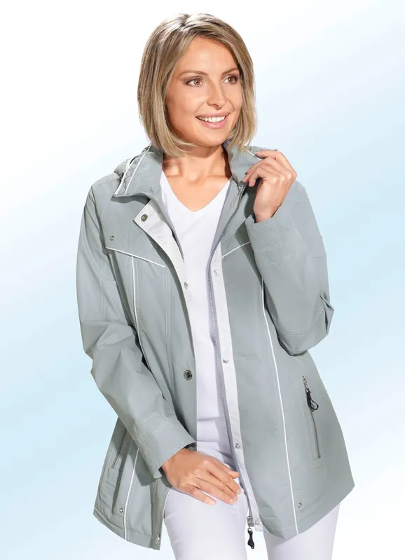 Günstig Funktionsjacke mit abnehmbarer Kapuze