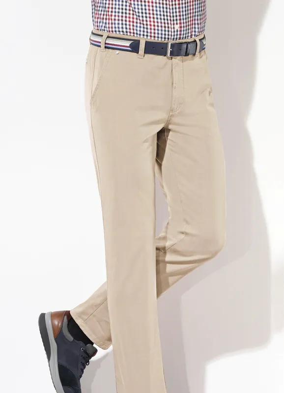 "Brühl"-Hose mit Gürtel in 3 Farben Geprüft