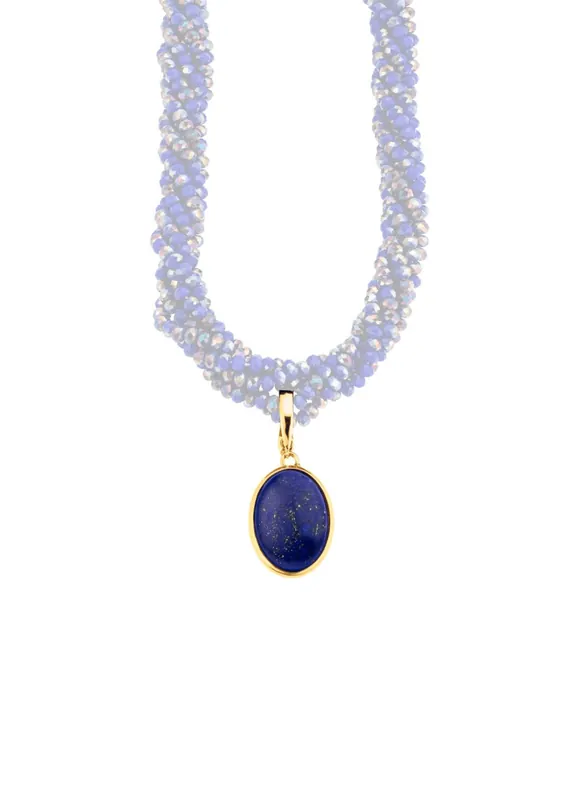 Vergoldeter Anhänger mit Lapislazuli Neu Im Sortiment