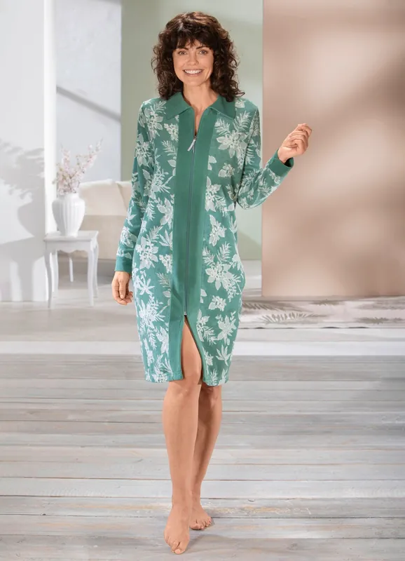 Hauskleid mit Seitennahttaschen Sofort Bestellen