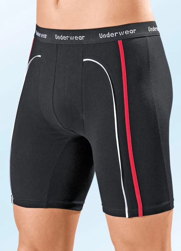Rabatt Dreierpack Longpants aus Feinjersey