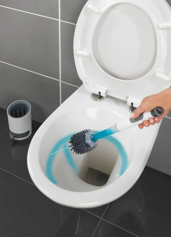 Direktkauf 2in1 WC-Garnitur mit integriertem Reinigungsmittel-Spender