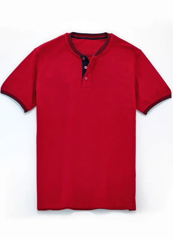 Shirt mit Kontrastblende Super-Preis