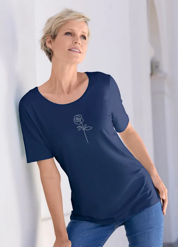 Saisonangebot Shirt mit Strasszier