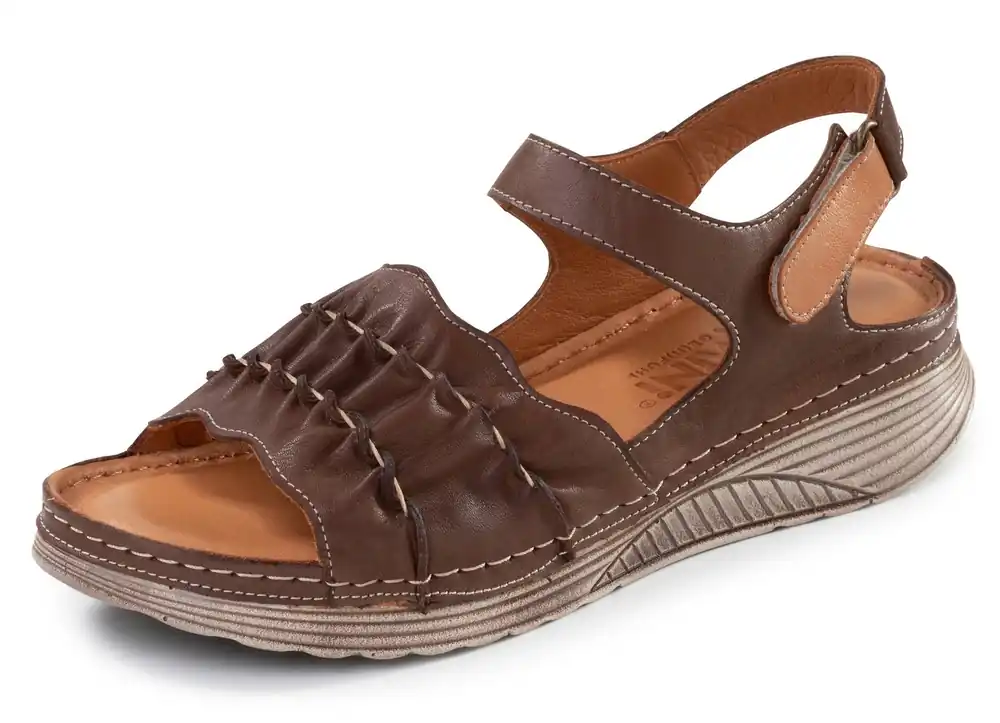 Saisonangebot Gemini, leichte Damen-Sandalen, Weite G, aus Leder