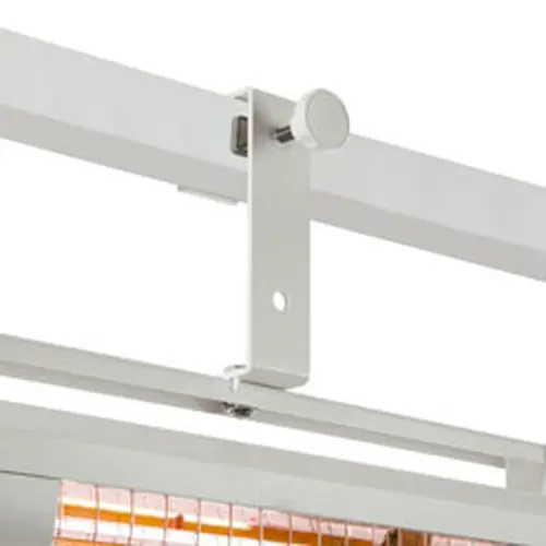 Schneller Versand Sprossenhalterung für Wärmestrahler, weiß, 40 x 20 - 40 mm, (ohne Strahler)
