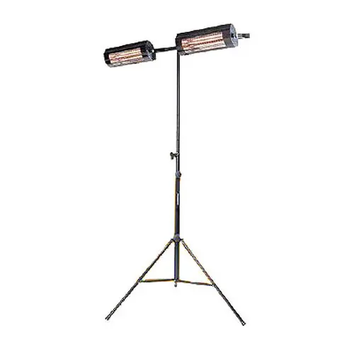 9100345 3-Fuß-Stativ, Farbe titan, Höhe max. 3180 mm, (für 2 Strahler max. Länge 483 mm oder 1 Strahler Länge 866 mm), (Lieferung ohne Strahler) Nur Heute