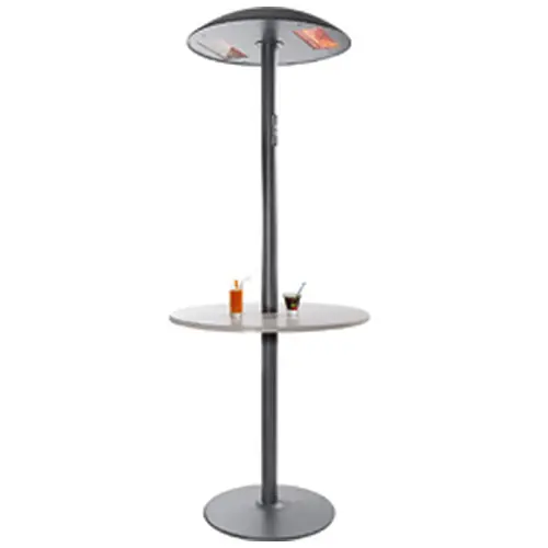 Direkt Vom Hersteller Terrassenheizer Sundowner mit Tisch anthrazit Standgerät 2,8 kW