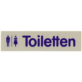 Abverkauf Schild selbstklebend • Herren-Symbol rechteckig 160 mm x 40 mm
