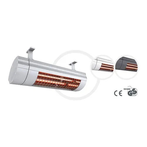 Infrarotheizstrahler 2000 RC ARC titanfarben zur Wand- Deckenmontage Begrenztes Angebot