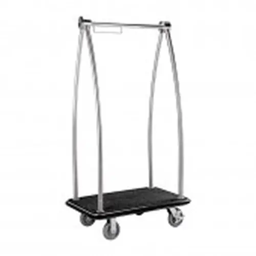 Begrenztes Angebot Gepäckwagen Edelstahl schwarz H 1715 mm