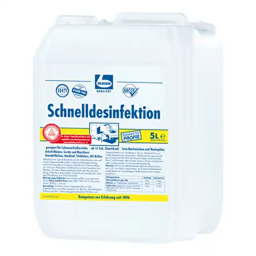 Top-Preis Schnelldesinfektionsmittel 5 Liter Kanister passend für Kontaktflächen