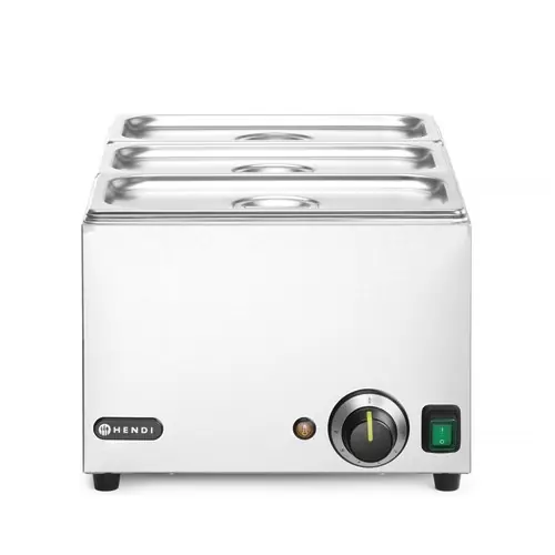 Super-Preis Set Bain-Marie Ranger + 3x GN 1/3 Behälter mit Deckel GN 1/1 230V/1000W 590x332x(H)242mm