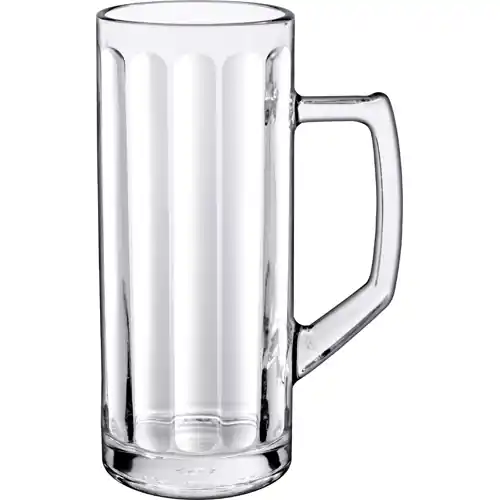 Bierseidel 33,5 cl mit Relief mit Eichstrich 0,25 ltr mit Henkel Geprüft