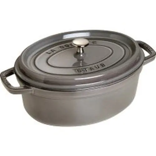 Kokotte 3,2 ltr Gusseisen graphitgrau oval Sale