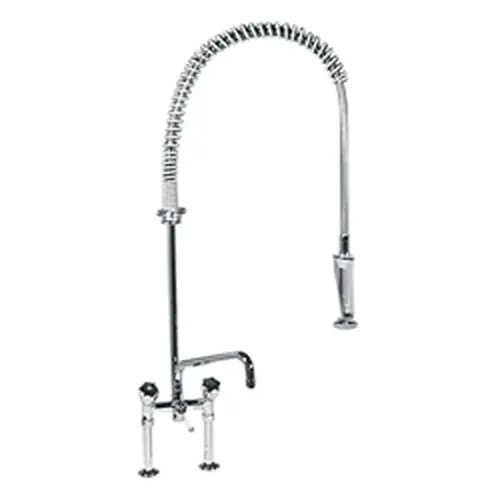 Zweigriffmischer mit Geschirrbrause 1/2" Ausladung 400 mm H 1300 mm Jetzt Kaufen