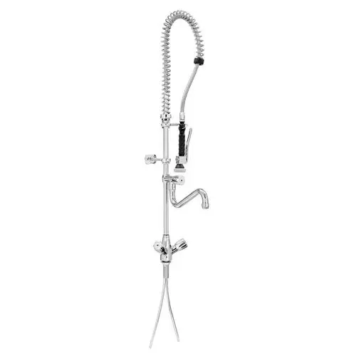 Zweigriffmischer mit Geschirrbrause 26L-1801B 1/2" Ausladung 400 mm Auslaufhöhe 250 mm H 1050 mm Super-Preis