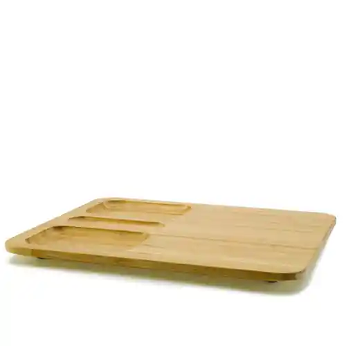 Rabatt Welcome Tray Holz 370 mm x 325 mm rutschfest
