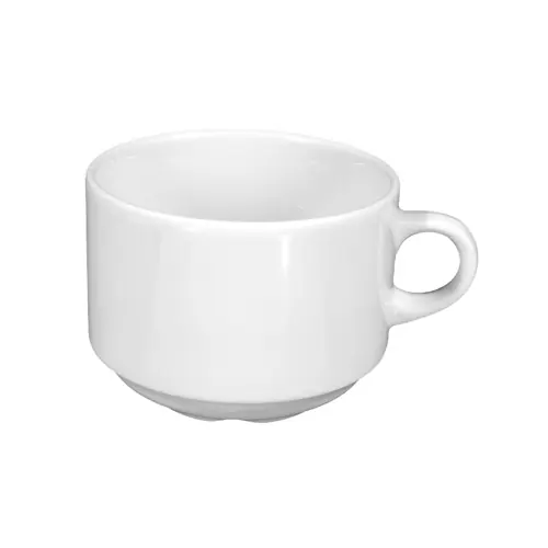 Aktuell Milchkaffeetasse MERAN 250 ml Porzellan weiß