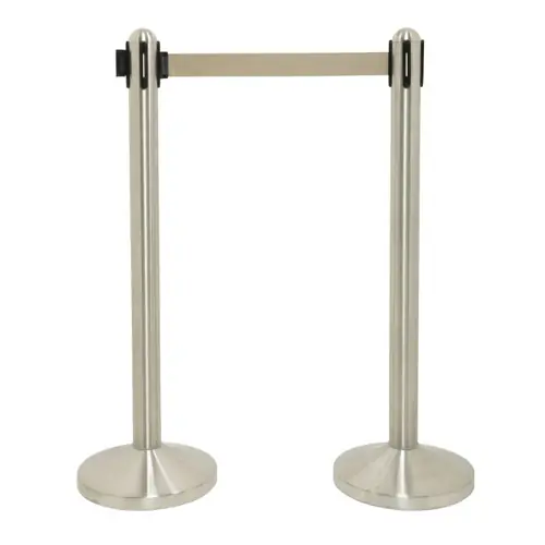 Absperrsystem RETRACTABLE Edelstahl Gurtfarbe grau Wochenendangebot