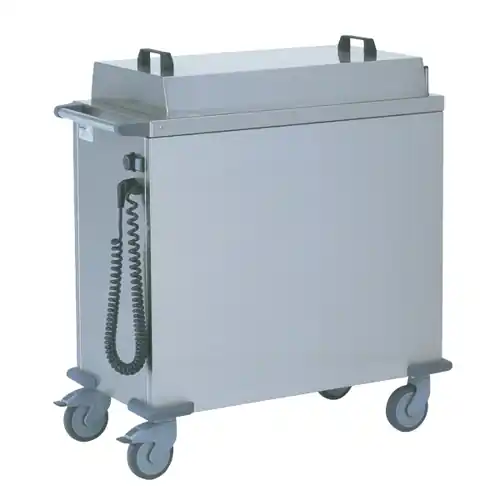 Geschirrspender beheizbar mit Deckel 960 mm x 485 mm H 900 mm Super-Preis