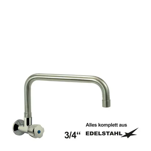 Markenprodukt Wandventil clarix erhöhter C-Auslauf gerade A 300 mm