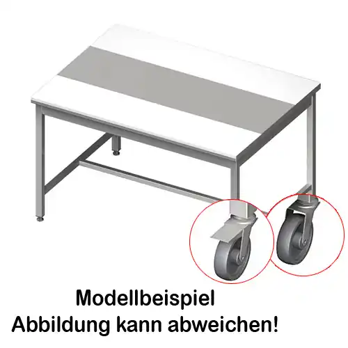 Arbeitstisch fahrbar 1900 mm x 1400 mm H 850 mm Expressversand