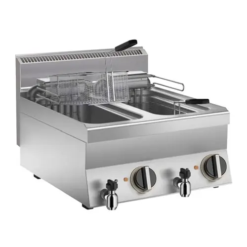 Elektro Fritteuse 2 x 10 lt. 18kW Tischgerät Top-Preis