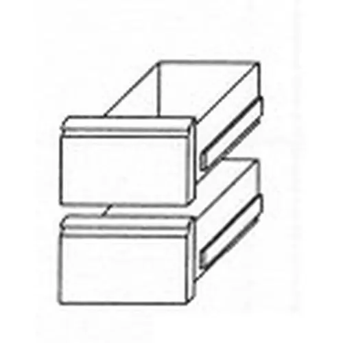 Aktuell Schubladensatz 1/2 +1/2 Kühltischschubladensatz KTE Serie