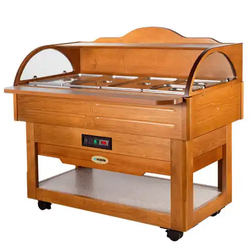 Warmbuffet I, Farbe Walnuss hell Garantierte Lieferung