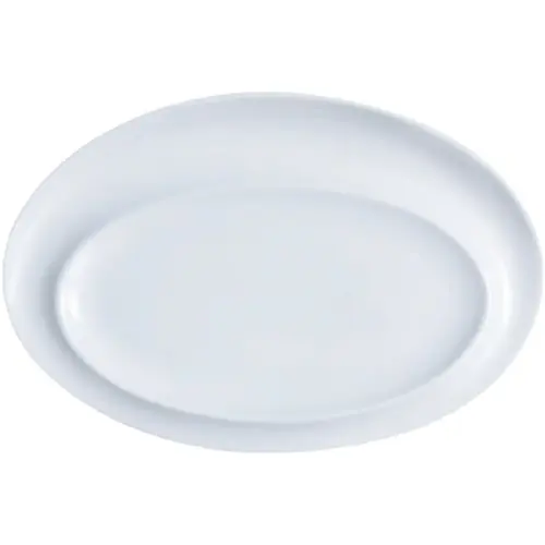 Neu Platte SCENARI Porzellan cremeweiß oval 280 mm x 210 mm