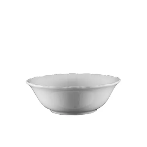Angebot Salatschüssel MARIENBAD 800 ml Porzellan weiß mit Relief Ø 180 mm H 60 mm