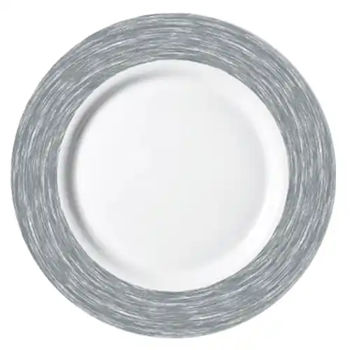 Finale Aktion Teller flach Ø 195 mm BRUSH GREY Hartglas