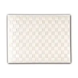 Bestseller Gewebe-Tischset Kunststoff PP (Polypropylen) weiß rechteckig 415 mm 300 mm
