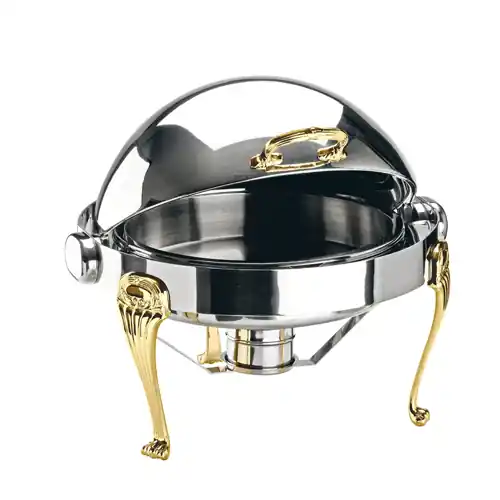 Chafing Dish CLASSICA Ø 400 mm versilbert mit Messingfüßen Angebot