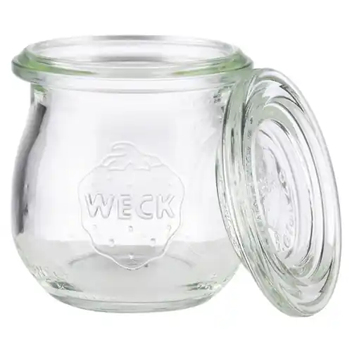 Neu Weckglas® 75 ml H 60 mm • Glasdeckel 12er Set
