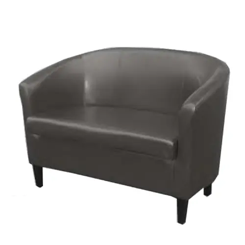 Zweisitzer-Sofa • schwarz Sitzhöhe 470 mm Aktuell