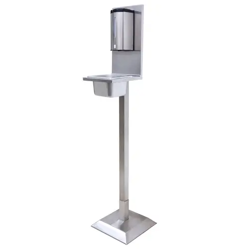 Hygienestation Edelstahl mit Sensor Standmodell H 1205 mm Markenware