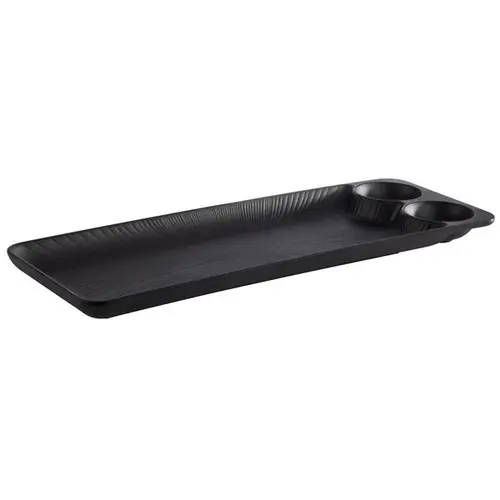 Finale Aktion Tablett NERO schwarz 410 mm x 150 mm H 25 mm